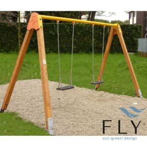 Dvostruka drvena ljuljačka GDA001